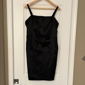 Torrid Black Satin Mini Dress